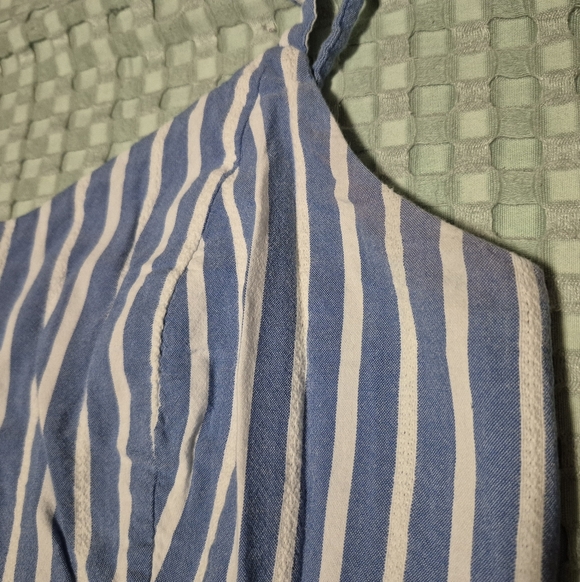 Old Navy Blue and White Striped Dress - Picture 2 of 7